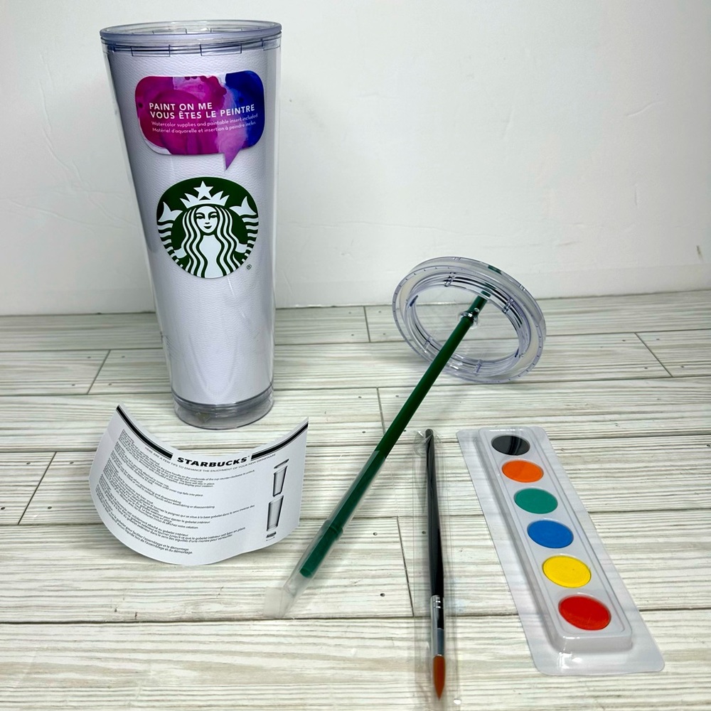 Rare 2016 Starbucks Paint On Me Tumbler 24oz